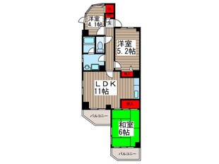 フロ－レンスパ－クの物件間取画像